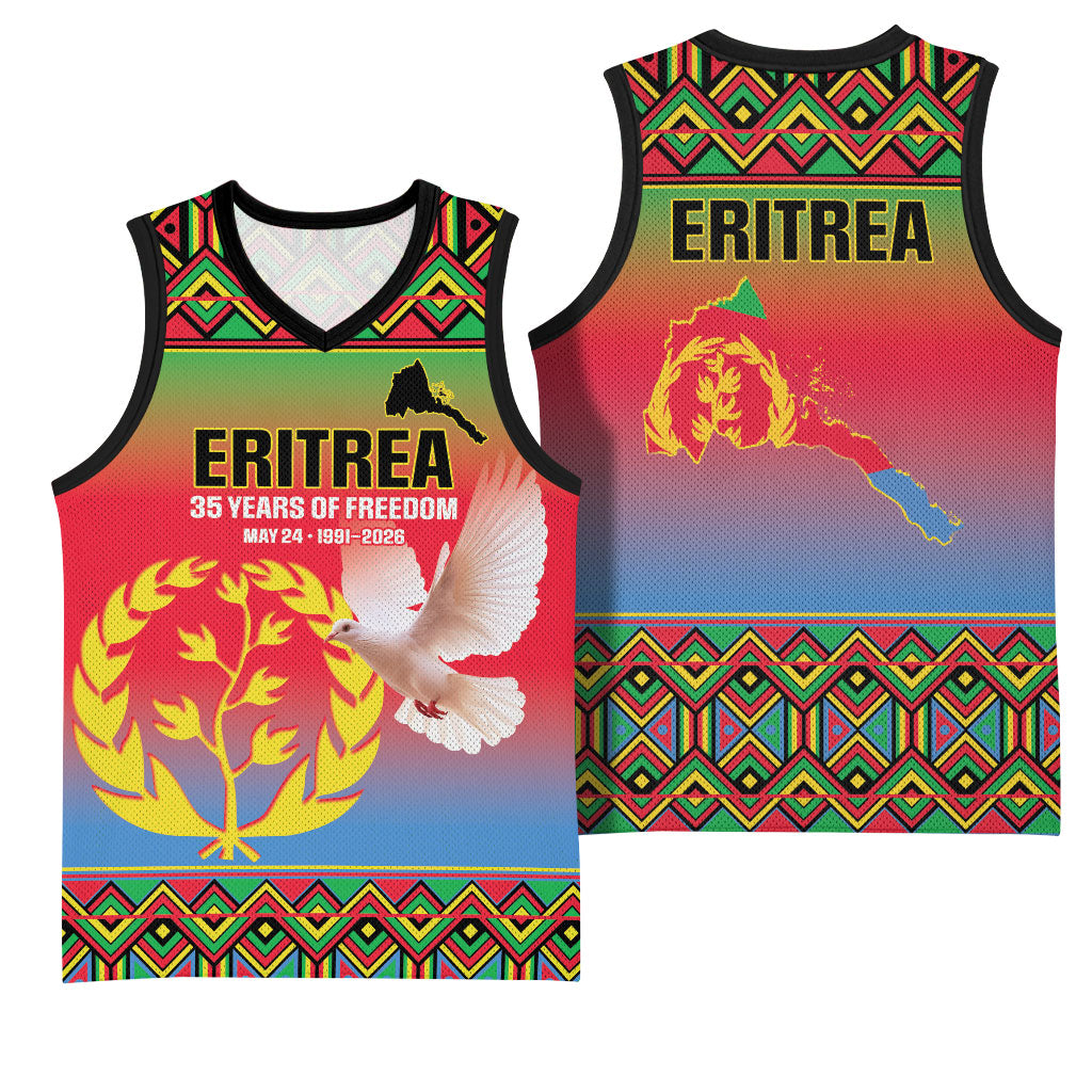 Eritrea 35 Years Of Independence Basketball Jersey 1991-2026 Freedom Legacy Pride