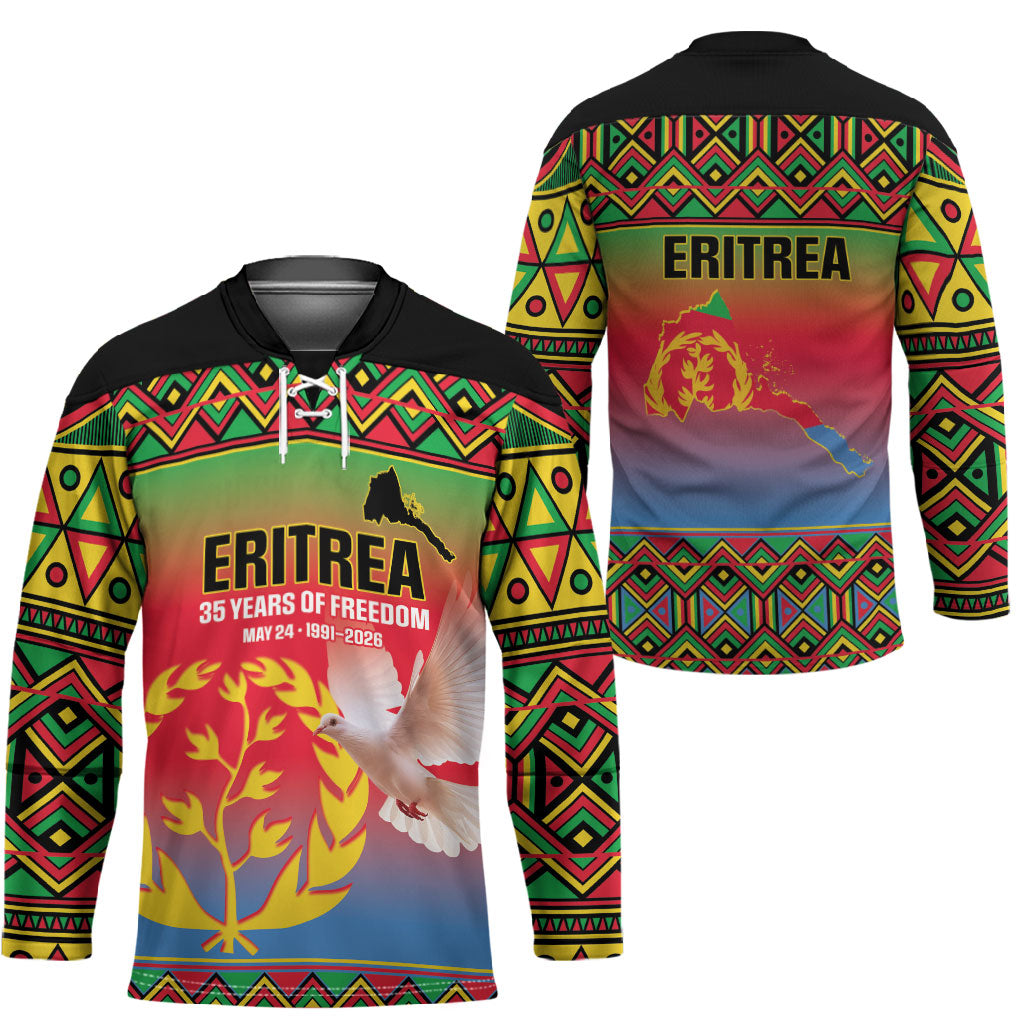 Eritrea 35 Years Of Independence Hockey Jersey 1991-2026 Freedom Legacy Pride