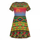 Eritrea 35 Years Of Independence Kid Short Sleeve Dress 1991-2026 Freedom Legacy Pride