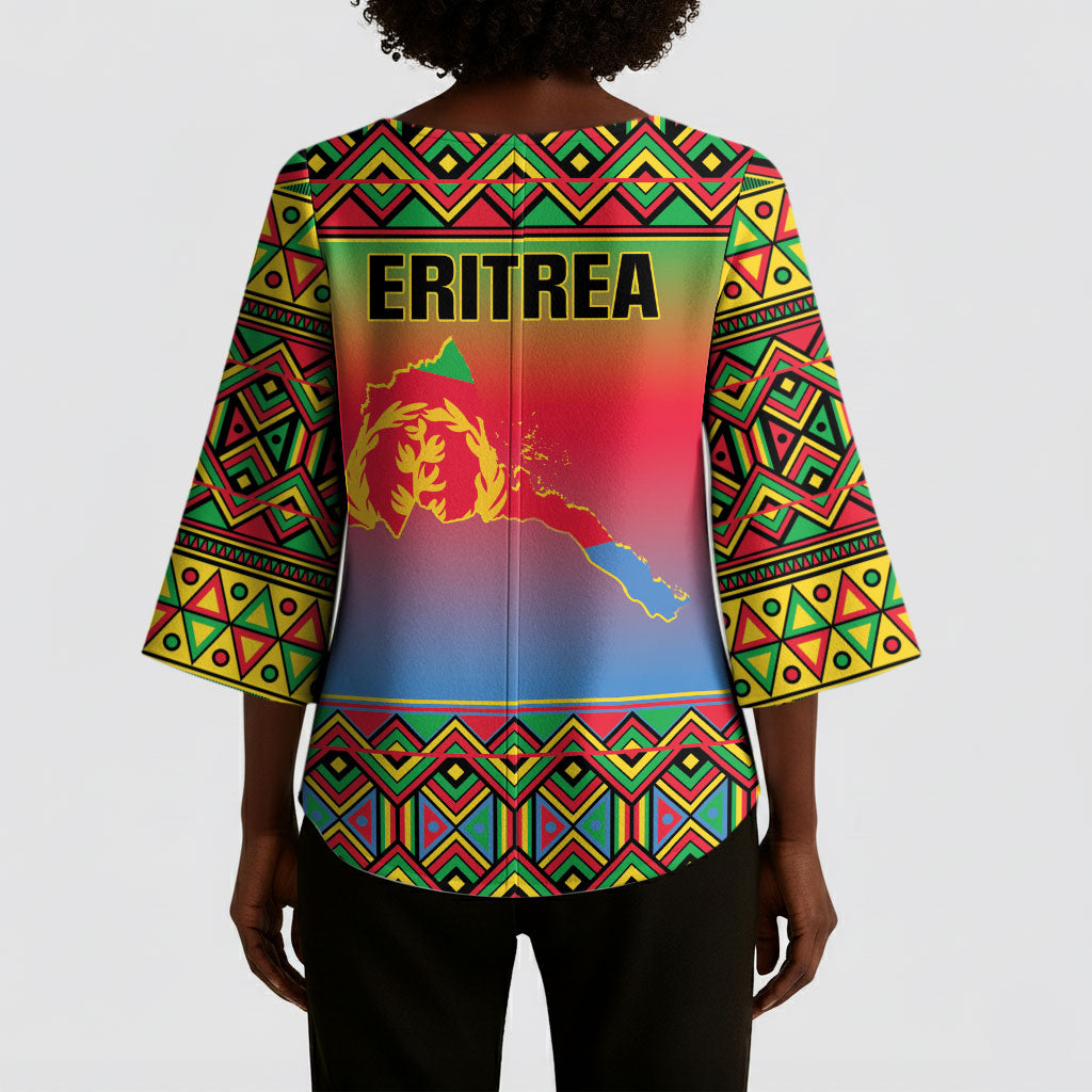 Eritrea 35 Years Of Independence Kimono Sleeve Blouse 1991-2026 Freedom Legacy Pride