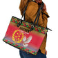 Eritrea 35 Years Of Independence Leather Tote Bag 1991-2026 Freedom Legacy Pride