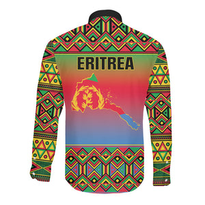Eritrea 35 Years Of Independence Long Sleeve Button Shirt 1991-2026 Freedom Legacy Pride