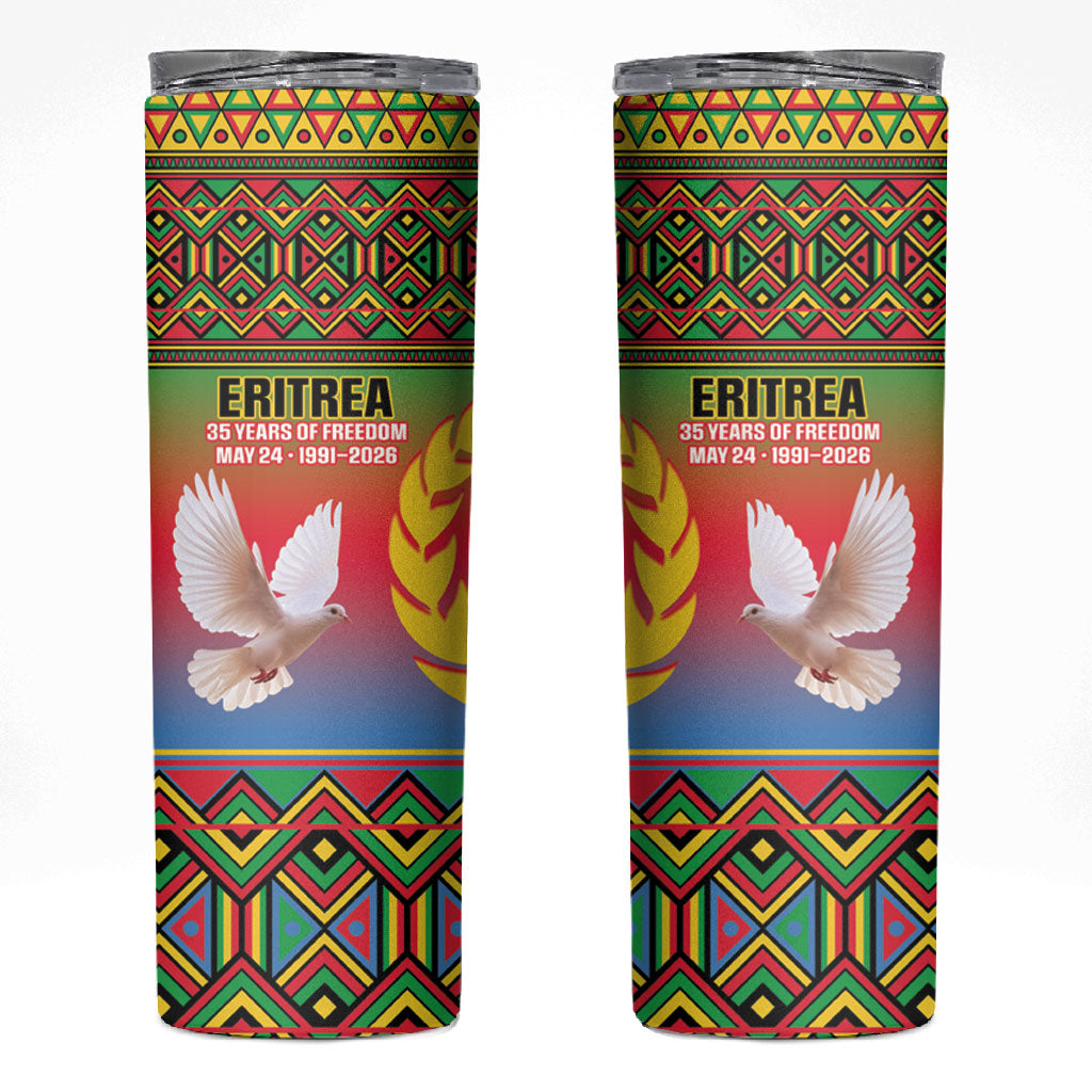 Eritrea 35 Years Of Independence Skinny Tumbler 1991-2026 Freedom Legacy Pride