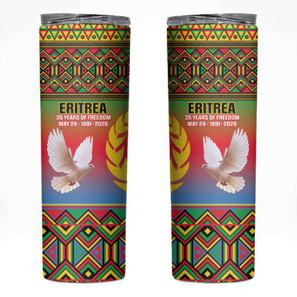 Eritrea 35 Years Of Independence Skinny Tumbler 1991-2026 Freedom Legacy Pride