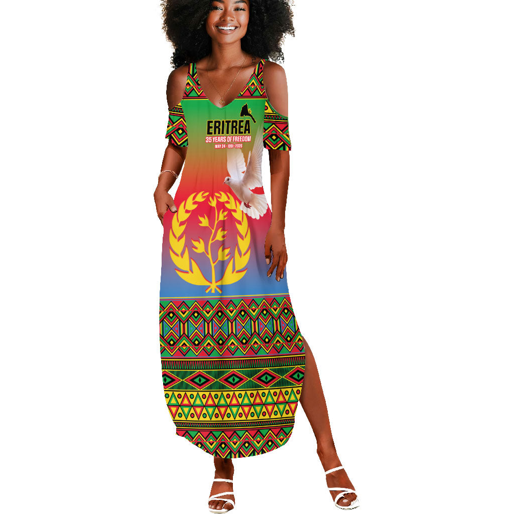 Eritrea 35 Years Of Independence Summer Maxi Dress 1991-2026 Freedom Legacy Pride