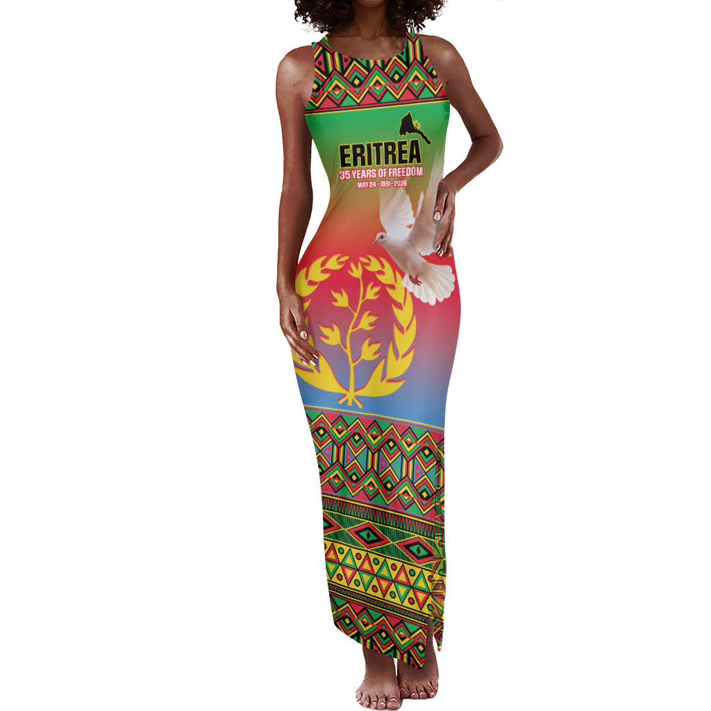 Eritrea 35 Years Of Independence Tank Maxi Dress 1991-2026 Freedom Legacy Pride
