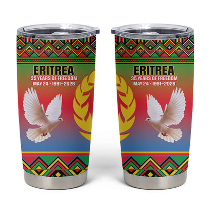 Eritrea 35 Years Of Independence Tumbler Cup 1991-2026 Freedom Legacy Pride