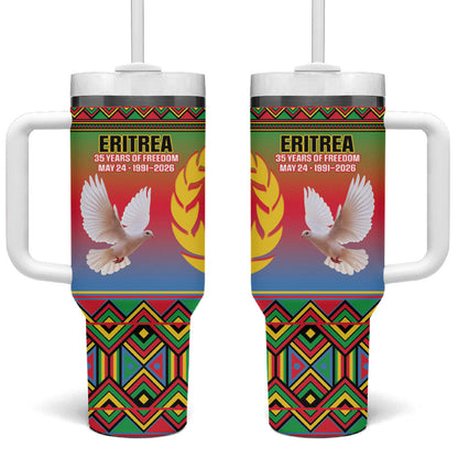 Eritrea 35 Years Of Independence Tumbler With Handle 1991-2026 Freedom Legacy Pride