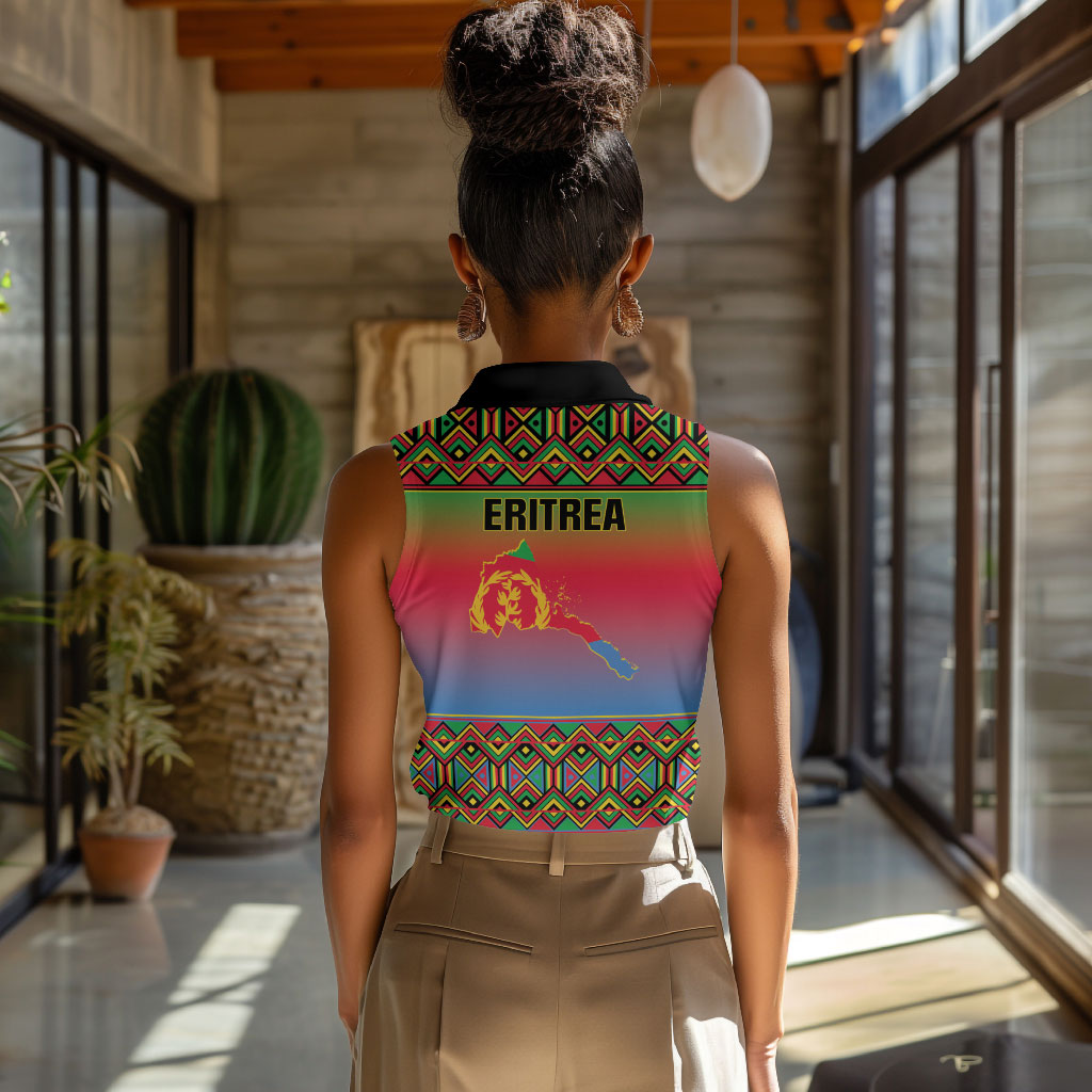 Eritrea 35 Years Of Independence Women Sleeveless Polo Shirt 1991-2026 Freedom Legacy Pride