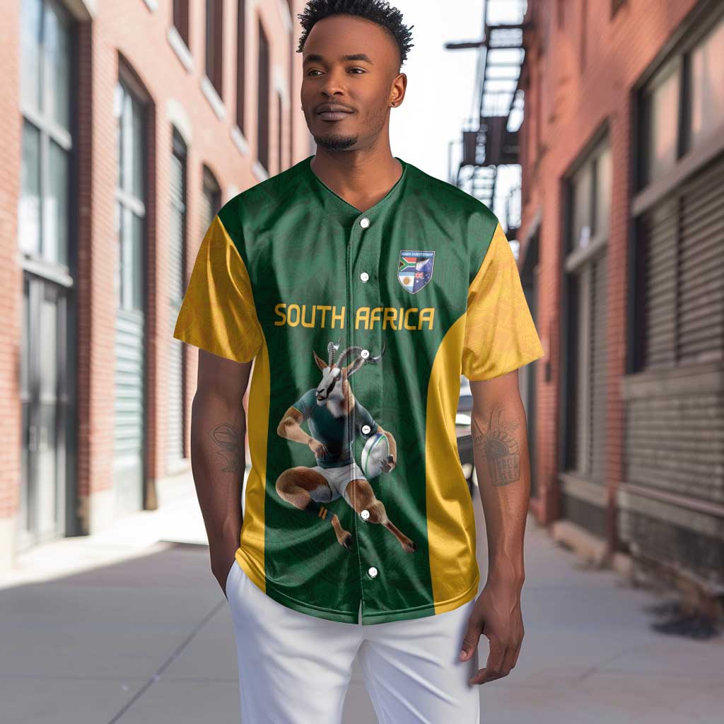 South Africa Rugby Custom Baseball Jersey Glory Be To Springboks - African Pride