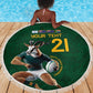 South Africa Rugby Custom Beach Blanket Glory Be To Springboks - African Pride