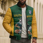 South Africa Rugby Custom Bomber Puffer Jacket Glory Be To Springboks