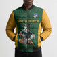 South Africa Rugby Custom Bomber Puffer Jacket Glory Be To Springboks