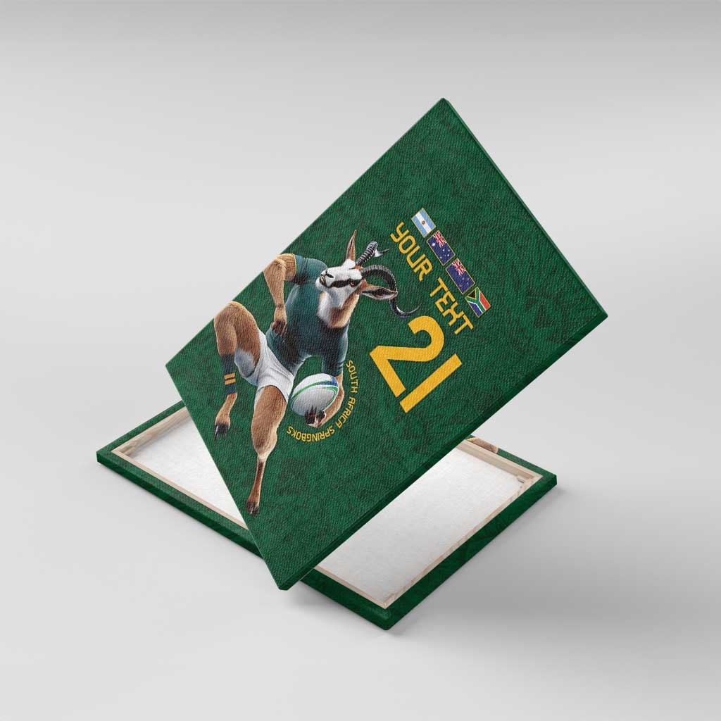 South Africa Rugby Custom Canvas Wall Art Glory Be To Springboks - African Pride