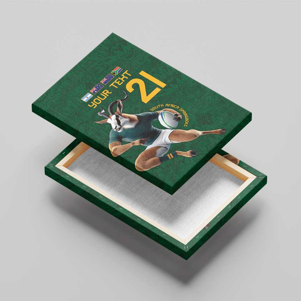 South Africa Rugby Custom Canvas Wall Art Glory Be To Springboks - African Pride