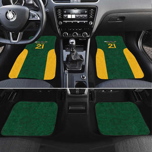 South Africa Rugby Custom Car Mats Glory Be To Springboks - African Pride