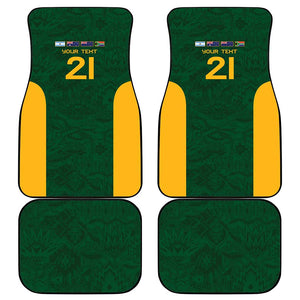 South Africa Rugby Custom Car Mats Glory Be To Springboks - African Pride
