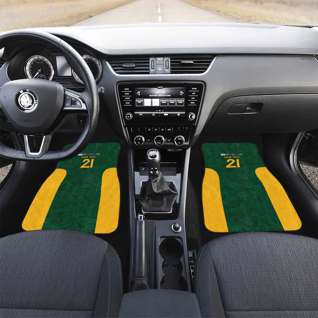 South Africa Rugby Custom Car Mats Glory Be To Springboks - African Pride