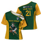 South Africa Rugby Custom Cross Shoulder Shirt Glory Be To Springboks