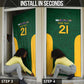 South Africa Rugby Custom Door Cover Glory Be To Springboks