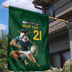 South Africa Rugby Custom Garden Flag Glory Be To Springboks - African Pride