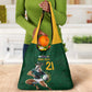 South Africa Rugby Custom Grocery Bag Glory Be To Springboks - African Pride