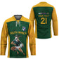 South Africa Rugby Custom Hockey Jersey Glory Be To Springboks