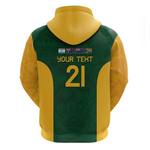 South Africa Rugby Custom Hoodie Glory Be To Springboks - African Pride