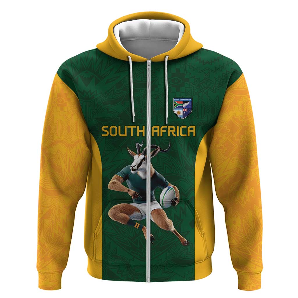 South Africa Rugby Custom Hoodie Glory Be To Springboks - African Pride