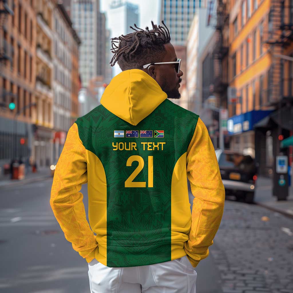 South Africa Rugby Custom Hoodie Glory Be To Springboks - African Pride