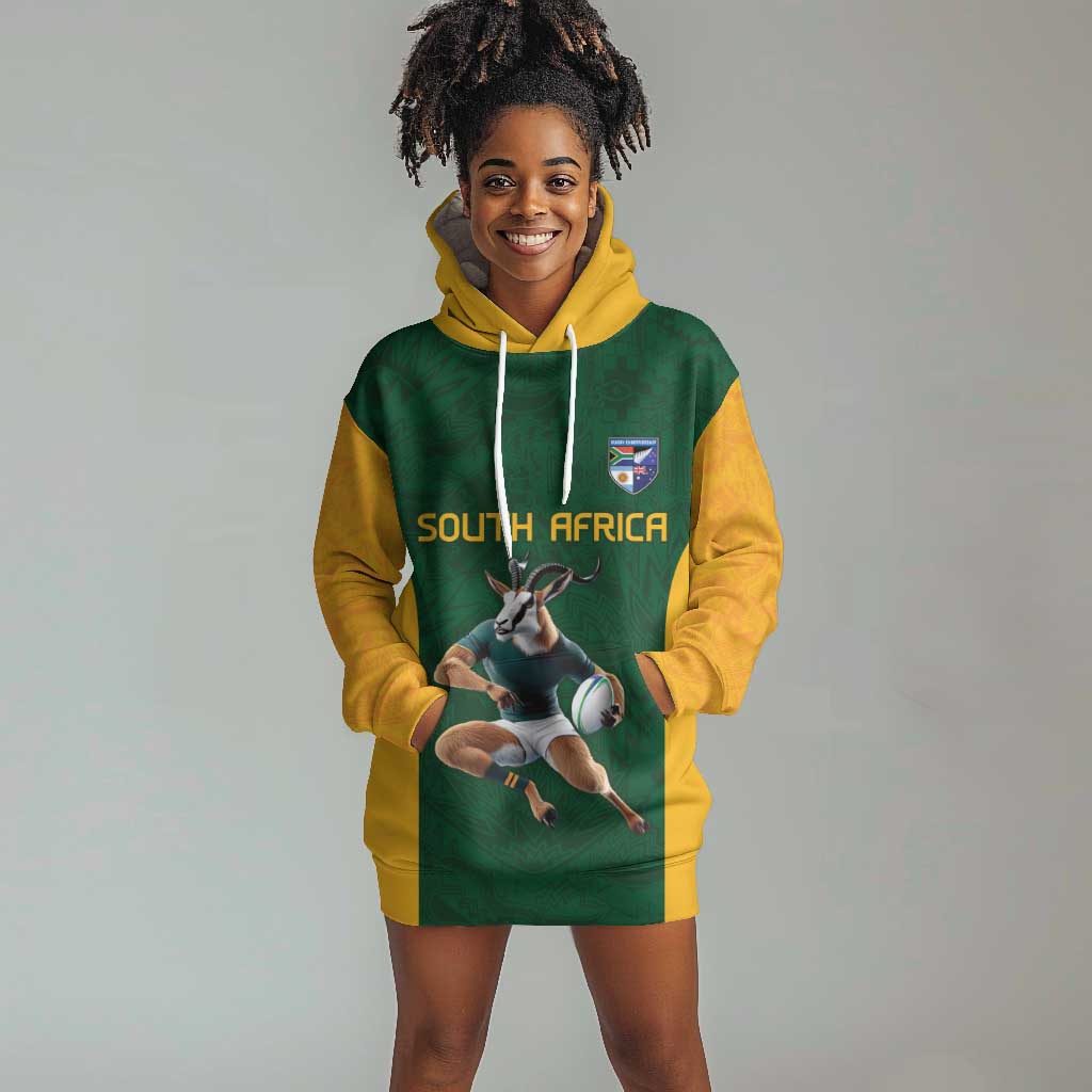 South Africa Rugby Custom Hoodie Dress Glory Be To Springboks - African Pride
