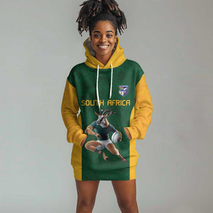 South Africa Rugby Custom Hoodie Dress Glory Be To Springboks - African Pride