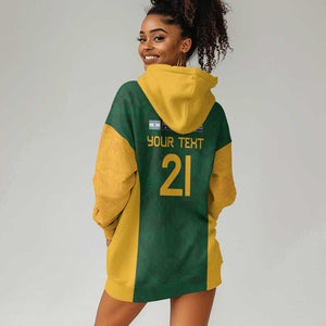 South Africa Rugby Custom Hoodie Dress Glory Be To Springboks - African Pride