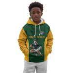 South Africa Rugby Custom Kid Hoodie Glory Be To Springboks - African Pride