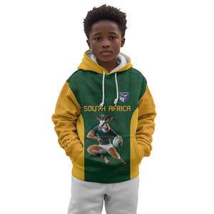 South Africa Rugby Custom Kid Hoodie Glory Be To Springboks - African Pride