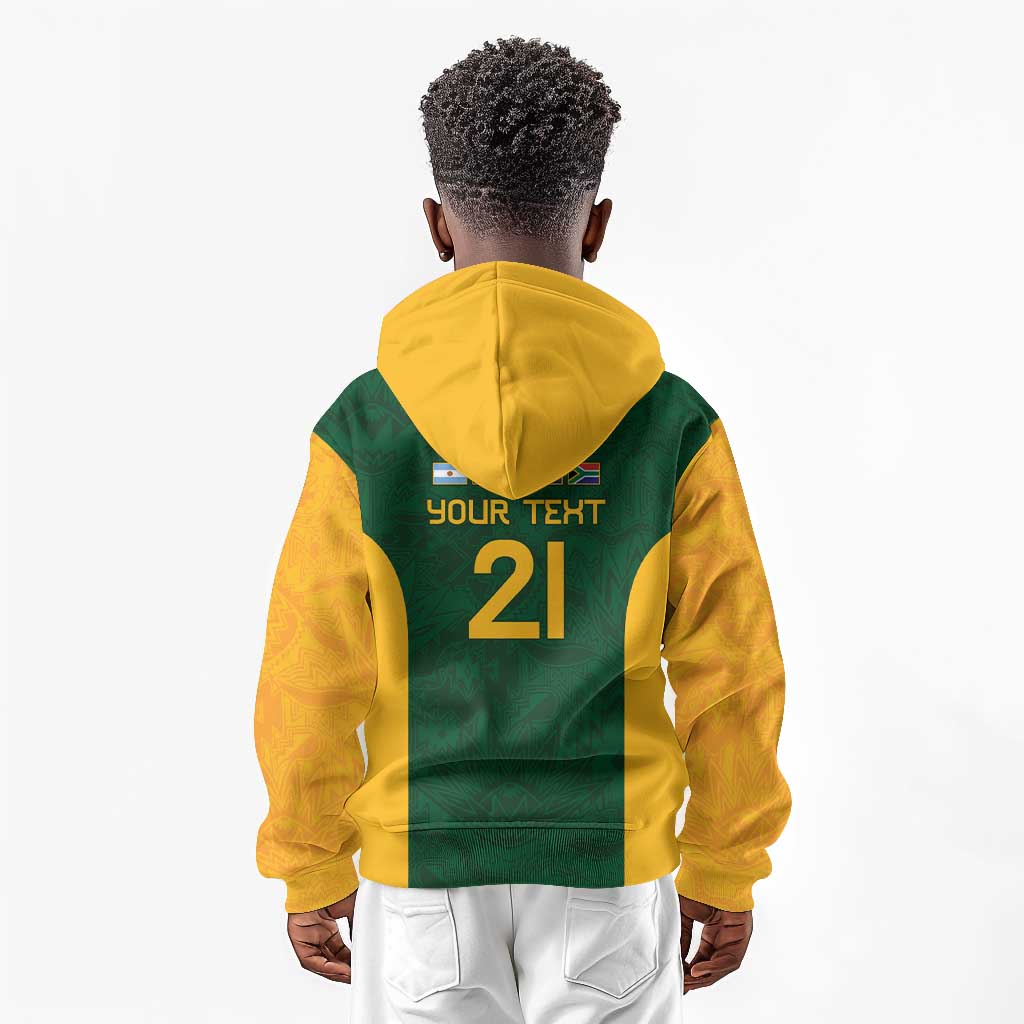 South Africa Rugby Custom Kid Hoodie Glory Be To Springboks - African Pride