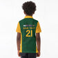 South Africa Rugby Custom Kid Polo Shirt Glory Be To Springboks - African Pride