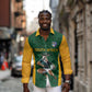 South Africa Rugby Custom Long Sleeve Button Shirt Glory Be To Springboks - African Pride