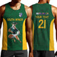 South Africa Rugby Custom Men Tank Top Glory Be To Springboks - African Pride