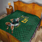 South Africa Rugby Custom Quilt Glory Be To Springboks - African Pride