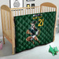 South Africa Rugby Custom Quilt Glory Be To Springboks - African Pride