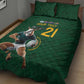South Africa Rugby Custom Quilt Bed Set Glory Be To Springboks - African Pride