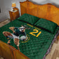 South Africa Rugby Custom Quilt Bed Set Glory Be To Springboks - African Pride