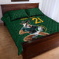 South Africa Rugby Custom Quilt Bed Set Glory Be To Springboks - African Pride