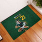 South Africa Rugby Custom Rubber Doormat Glory Be To Springboks - African Pride