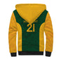 South Africa Rugby Custom Sherpa Hoodie Glory Be To Springboks - African Pride