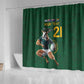 South Africa Rugby Custom Shower Curtain Glory Be To Springboks - African Pride