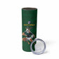 South Africa Rugby Custom Skinny Tumbler Glory Be To Springboks - African Pride