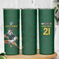 South Africa Rugby Custom Skinny Tumbler Glory Be To Springboks - African Pride