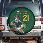 South Africa Rugby Custom Spare Tire Cover Glory Be To Springboks - African Pride